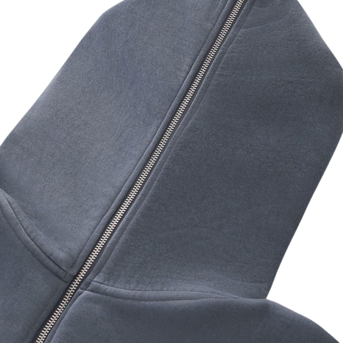 Vintage Washed Boxy Full Zip Hoodie Jacket