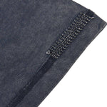 Camiseta destructiva de peso pesado con borde crudo de 10 oz