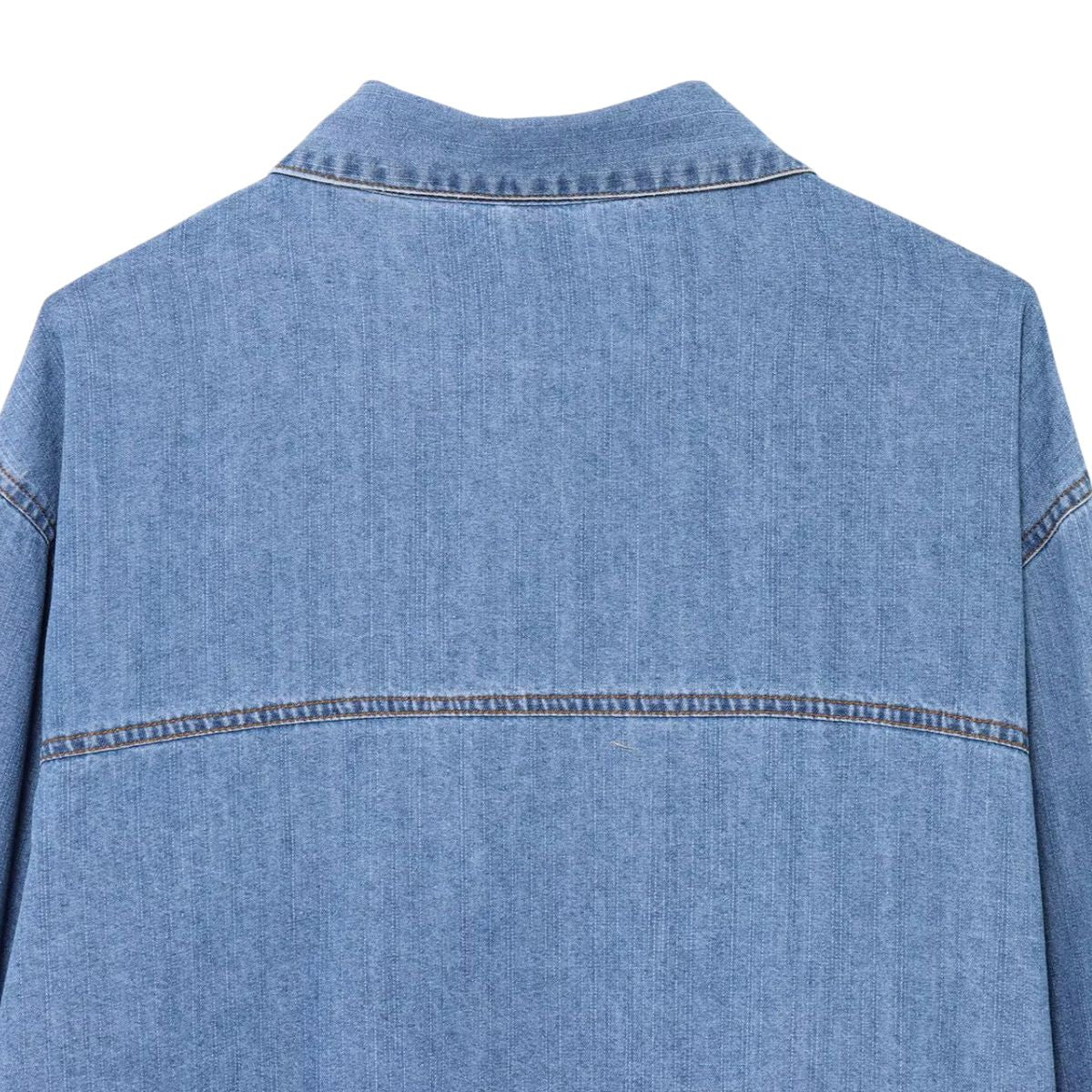 Vestido midi vaquero sin mangas con botones y aberturas en la parte delantera