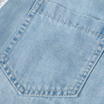 Vestido midi vaquero sin mangas con botones y aberturas en la parte delantera