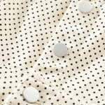 Falda vaquera con bordado de perlas y lavado vintage