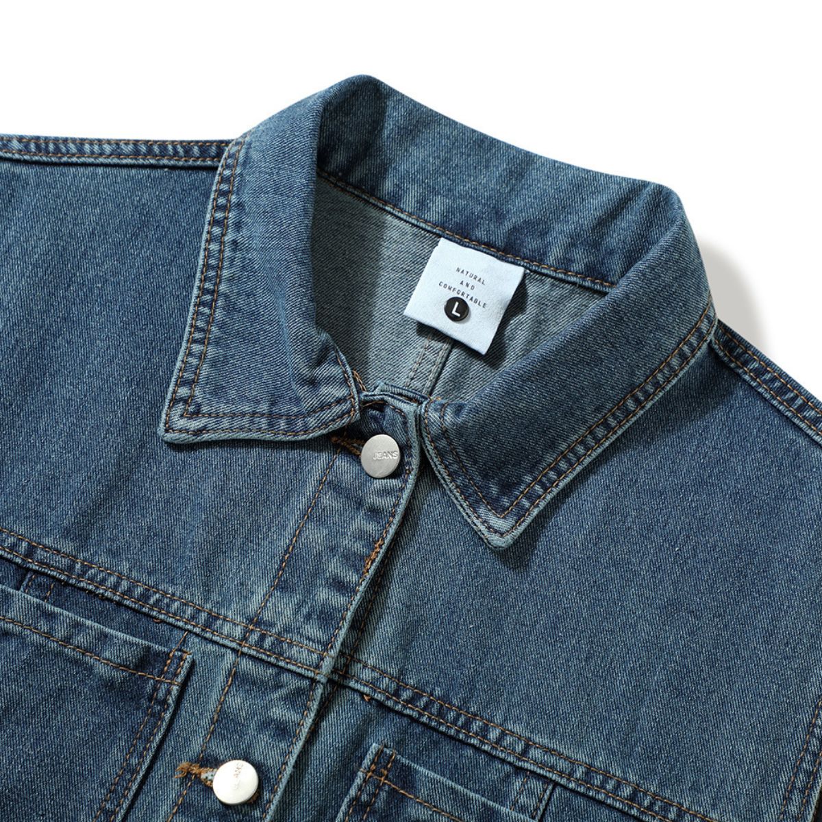 Classic Blue Washed Denim Vest