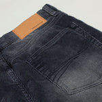 Faded Grey Vintage Wash Wide-Leg Jeans