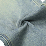 Men's Heavy-Washed Punk Loose Wide-Leg Straight Jeans