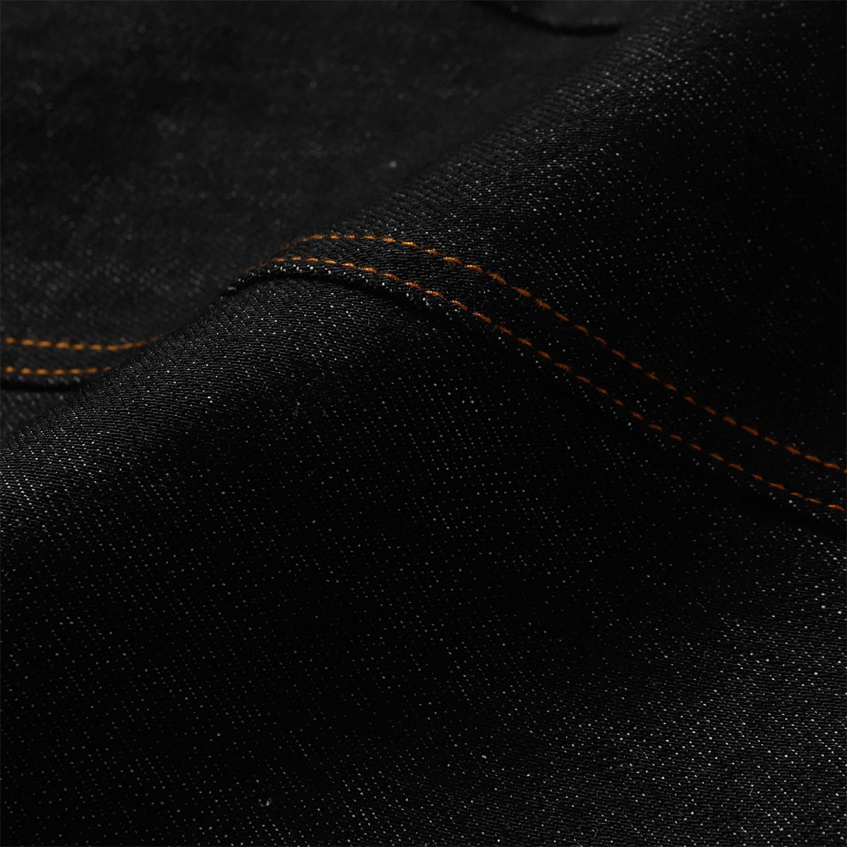 High Street Vintage Washed Raw Denim Wide Leg Curved Jeans