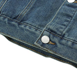 Hong Kong Style Vintage Washed Denim Jacket