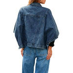 Women's Loose Cropped Denim Jacket