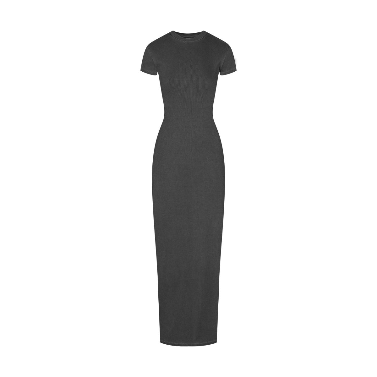 Vintage Wash Ribbed Tee Maxi Dress