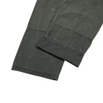 Paint‑Splatter Spliced Dark‑Green Loose Casual Pants