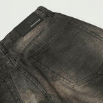 Premium High Street Washed Whisker Loose Straight Jeans