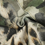 Camo Leopard Print Multi-Pocket Cargo Bermuda Shorts