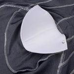 Falda vaquera con bordado de perlas y lavado vintage