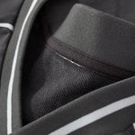 V Neck Contrast Color Drop Shoulder Sweatshirt Loose Fit Ribbed Cuffs