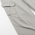 Deconstructed Curved Wide‑Leg Cargo Pants