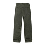 Vintage Striped Corduroy Patchwork Multi-Pocket Relaxed Wide-Leg Cargo Pants