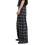 Vintage Hip-Hop Plaid High-Street Baggy Wide-Leg Trousers