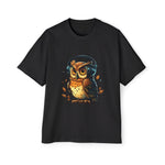 Owl With Headphones Vintage Graphic Tee-INNBLAC Fashion Apparel