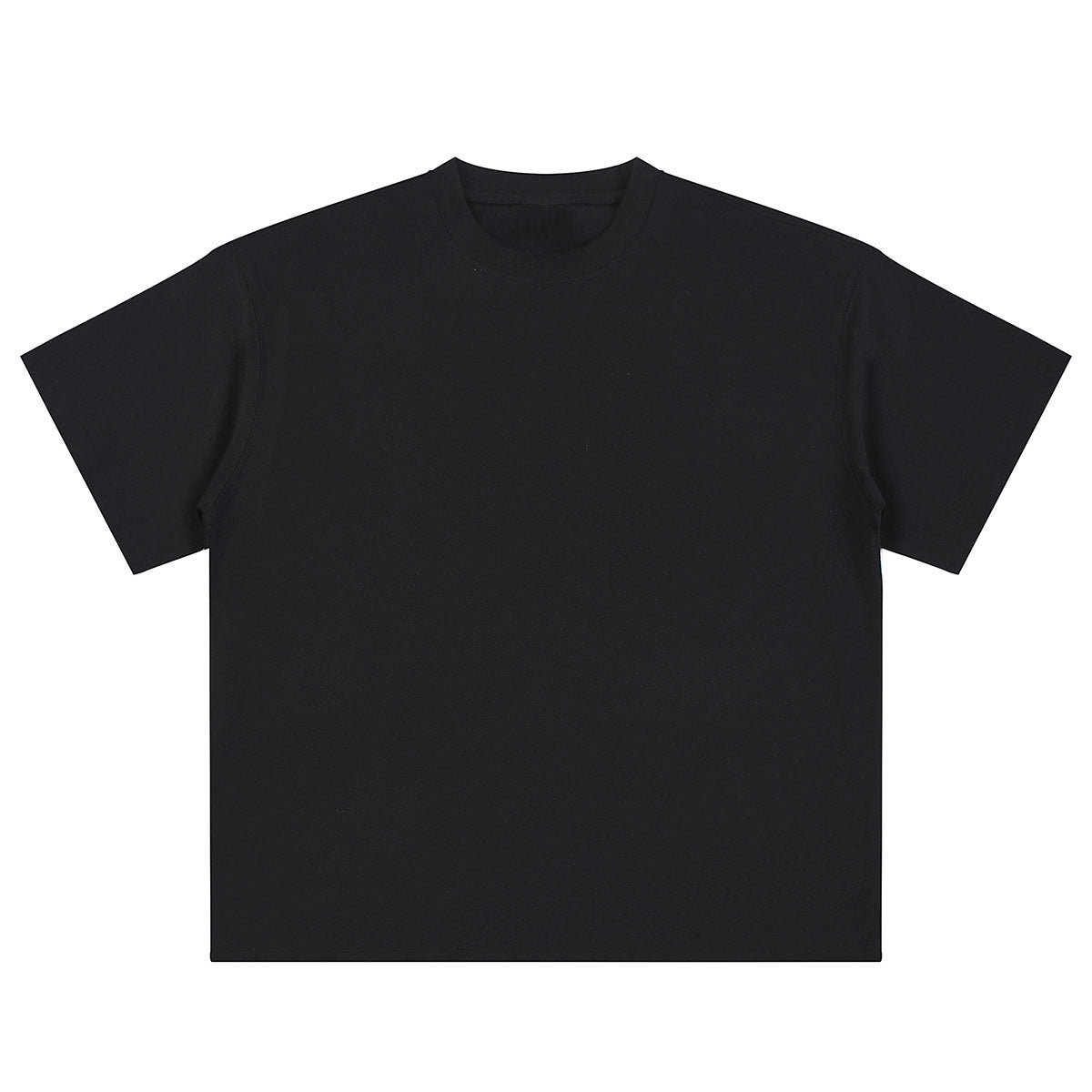 Relaxed Fit Boxy Solid Color Minimal Tee