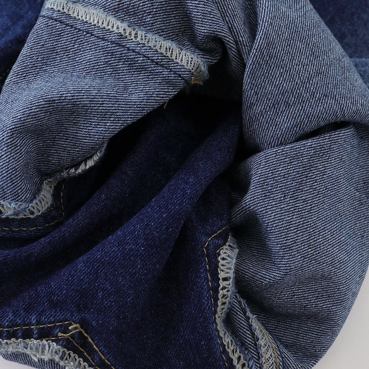 Star Patchwork Denim Bermuda Shorts