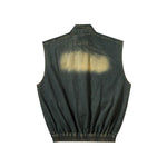 VintageWash Sleeveless Bomber Vest