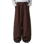 Relaxed Fit Wide Leg Casual Pants