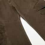 Curved Panel Wide-Leg Utility Cargo Pants