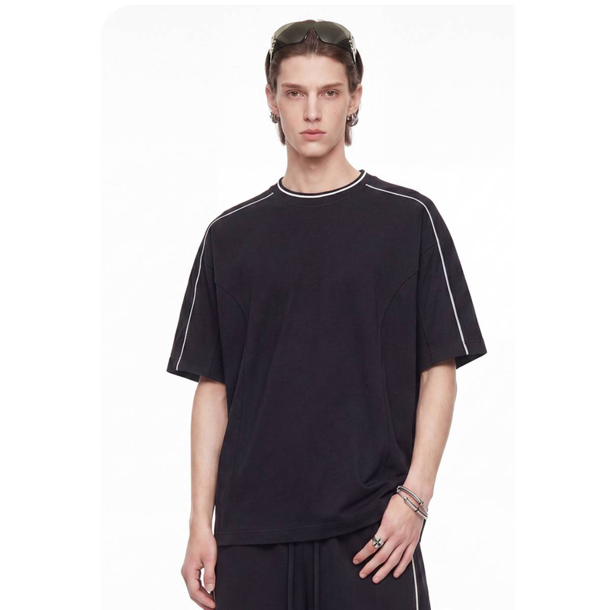 Camiseta desteñida con lavado a la piedra de 7.5 oz