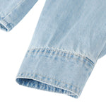 Vestido midi vaquero sin mangas con botones y aberturas en la parte delantera