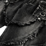 Smoke Rise Y2K Raw Edge Bootcut Jeans