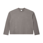 260G Waffle Knit Boxy Long Sleeve Tee