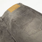 Faded Grey Vintage Wash Wide-Leg Jeans