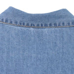 Vestido midi vaquero sin mangas con botones y aberturas en la parte delantera