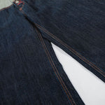 Patchwork Curved Wide-Leg Raw Denim Premium Jeans