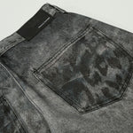 Hand-Rubbed Whisker Premium High Street Loose Straight Jeans