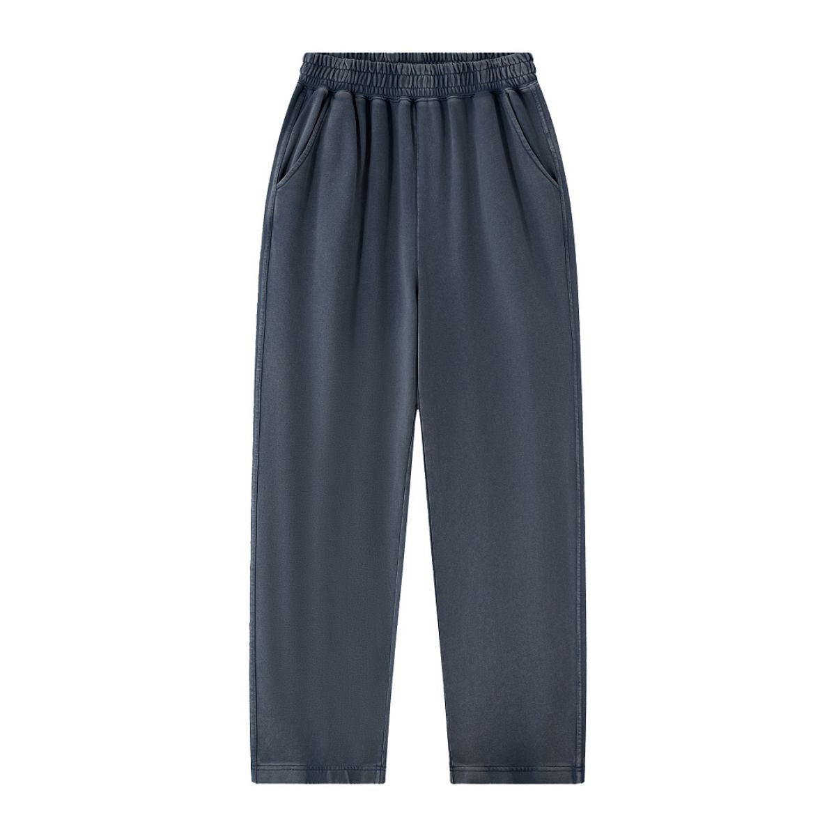 Loose Draped Wide‑Leg Washed Distressed Casual Pants