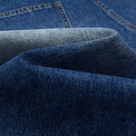 Washed Indigo Relaxed Fit Utility Denim Shorts