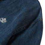 Vestido midi vaquero sin mangas con botones y aberturas en la parte delantera