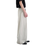 Minimalist Wide-Leg Pleated Pants