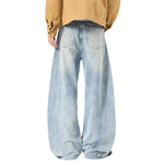 Gradient Washed Whiskered Relaxed Adjustable Hem Pants
