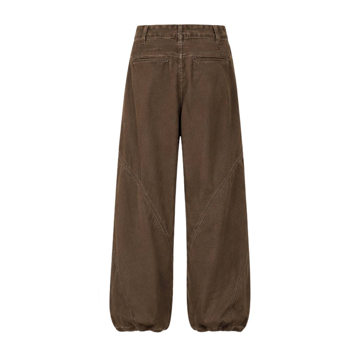 Striped Corduroy Patchwork Relaxed Fit Multi-Pocket Utility Cargo Pants