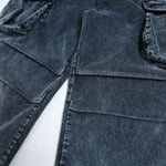 Washed Corduroy Deconstructed Relaxed Cargo Pants