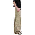 Loose Fit Curved Parachute Pants