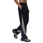 Pantalones deportivos holgados de color gris oscuro