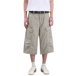 Vintage Washed Distressed Multi-Pocket Cargo Shorts