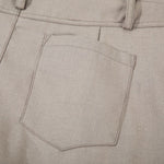 Vintage Curved Wide Leg Draped Trousers