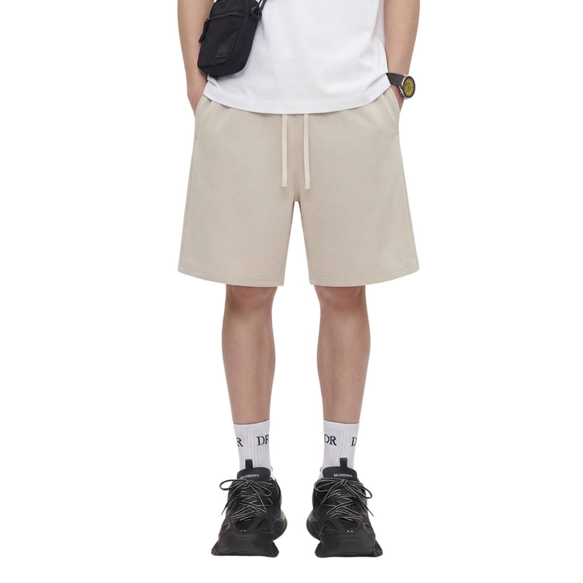 Shorts holgados vintage con lavado intenso