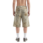 Bermudas con bordado lavado vintage