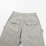 Deconstructed Curved Wide‑Leg Cargo Pants