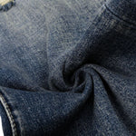 Vintage Washed Distressed Flare Jeans