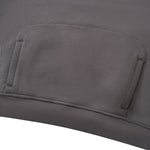 Color‑Blocked Fleece Lined Raglan Retro Loose Hoodie